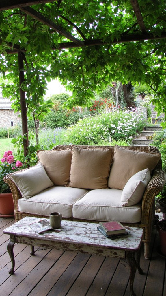 comfortable outdoor relaxation space