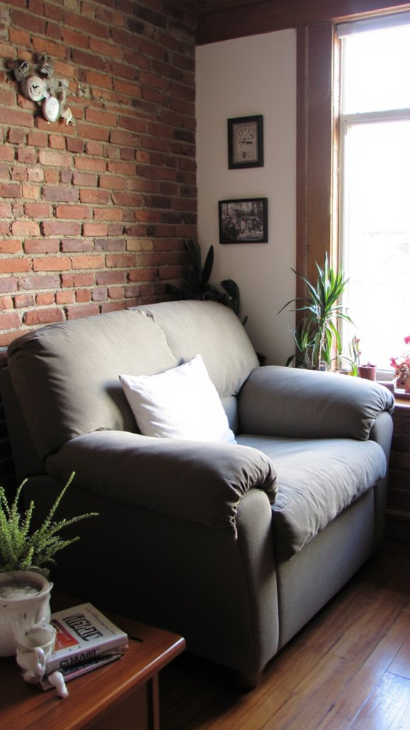 comfortable small space seating