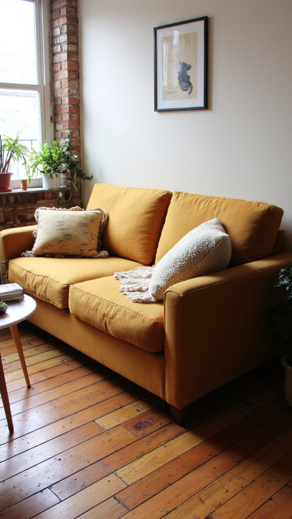 compact sofa with storage