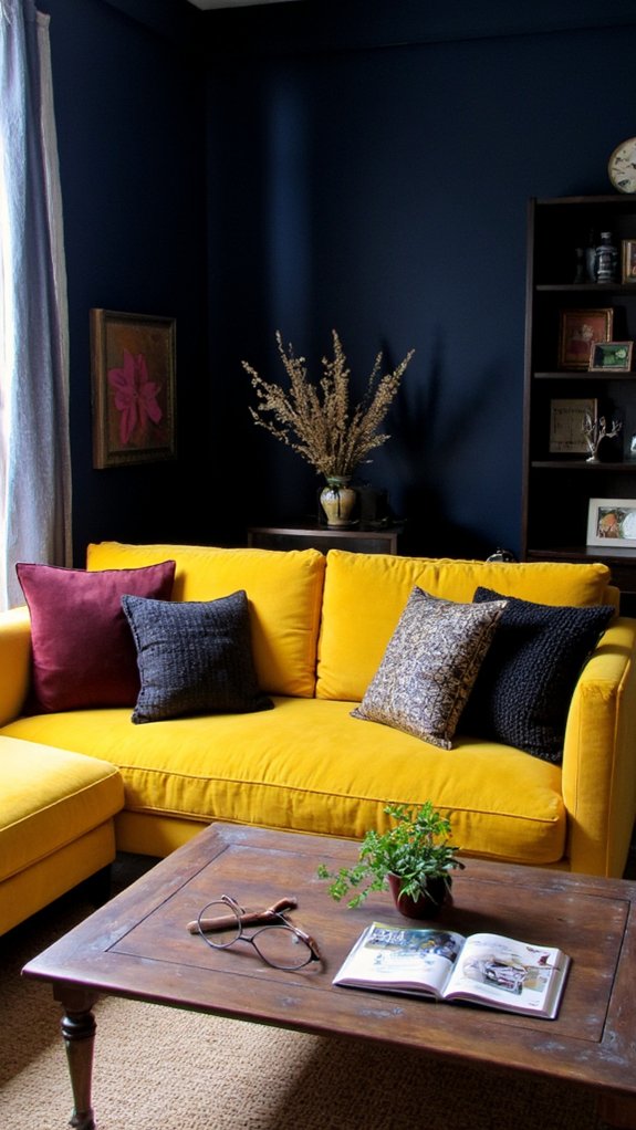 contrast with dark accents