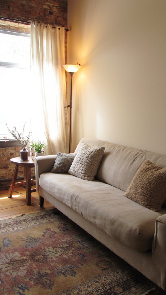 cozy ambient lighting enhances