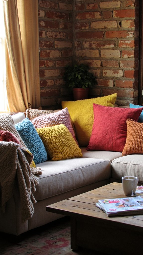 cozy corner with pillows