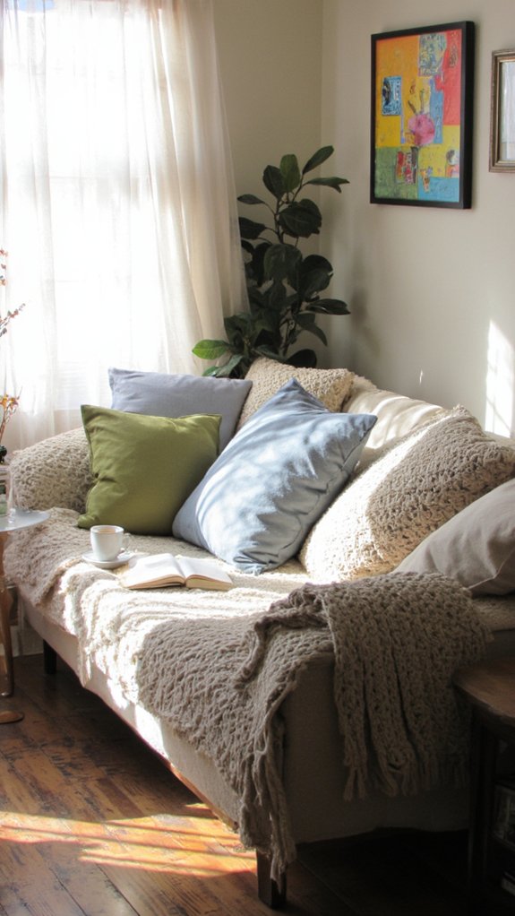 cozy cushions and comfort