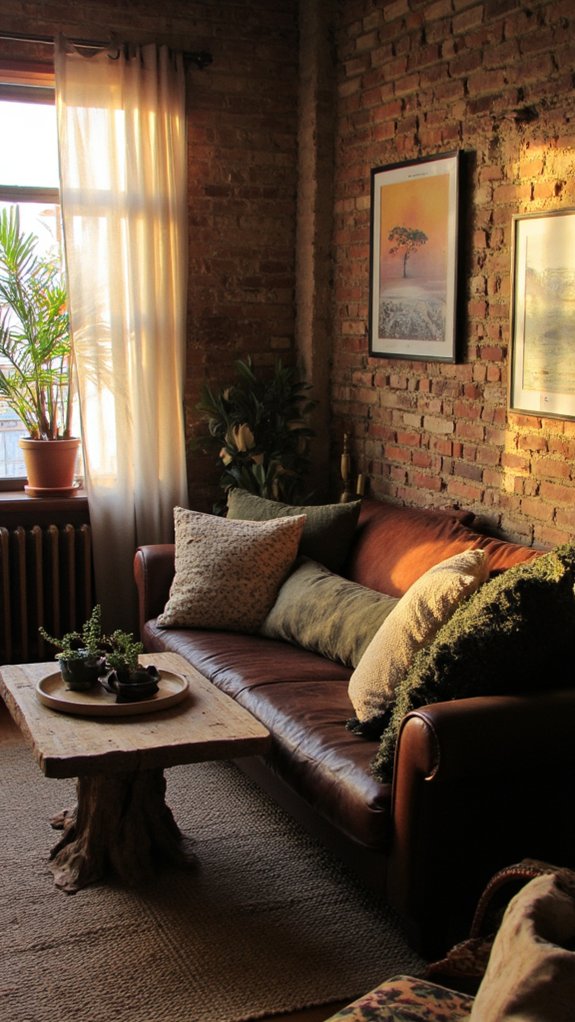 cozy earthy tone accents