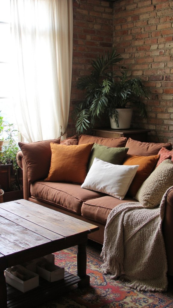 cozy earthy tone decor