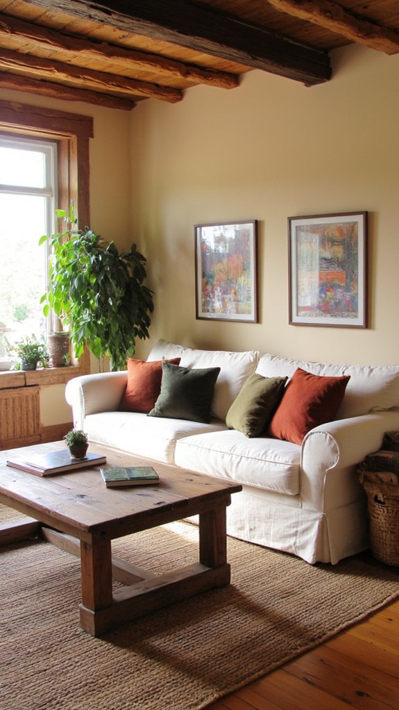 cozy earthy tones ambiance