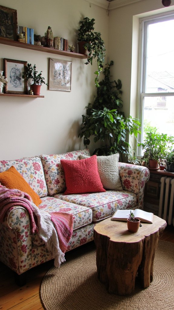 cozy eclectic inviting couches