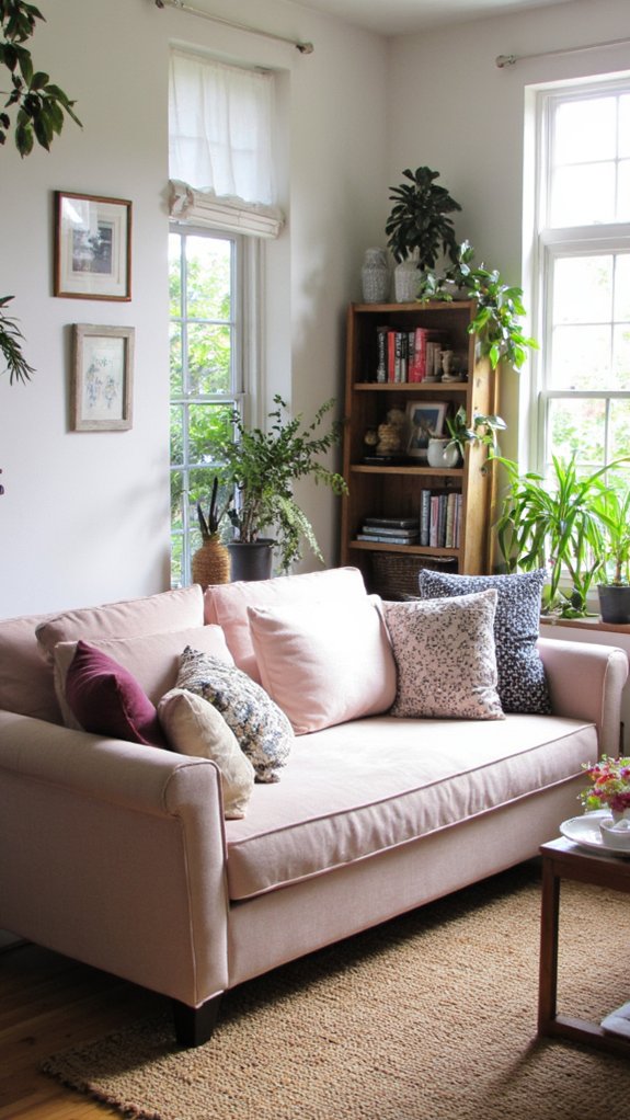 cozy fabric sofa comfort