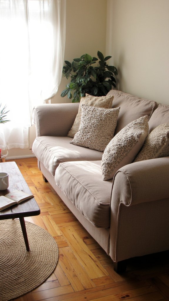 cozy fabric sofa options