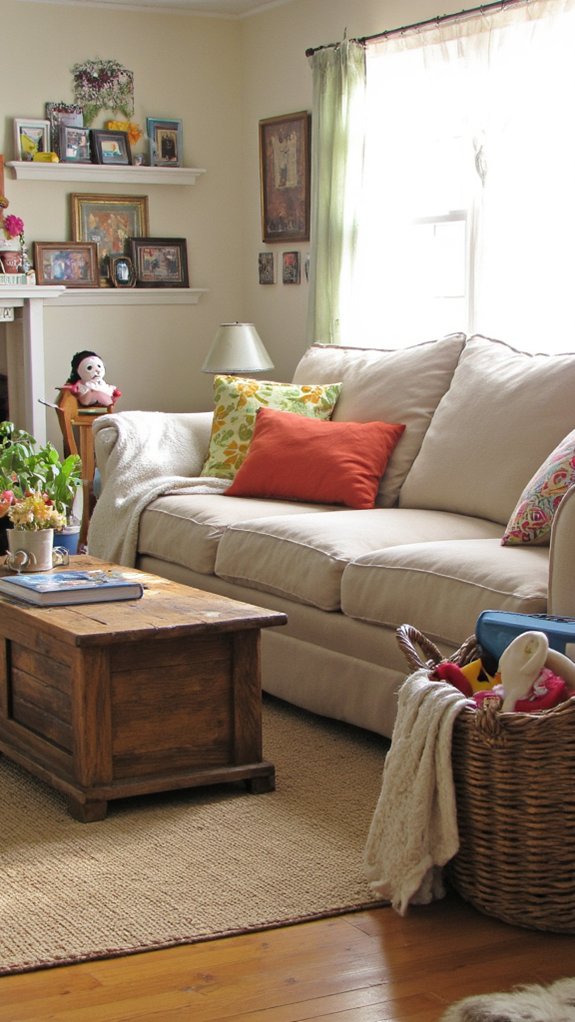 cozy family gathering space