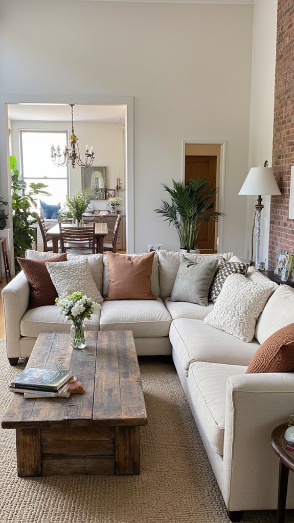 cozy inviting interconnected spaces