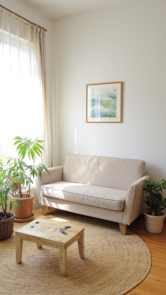 cozy inviting rounded sofas