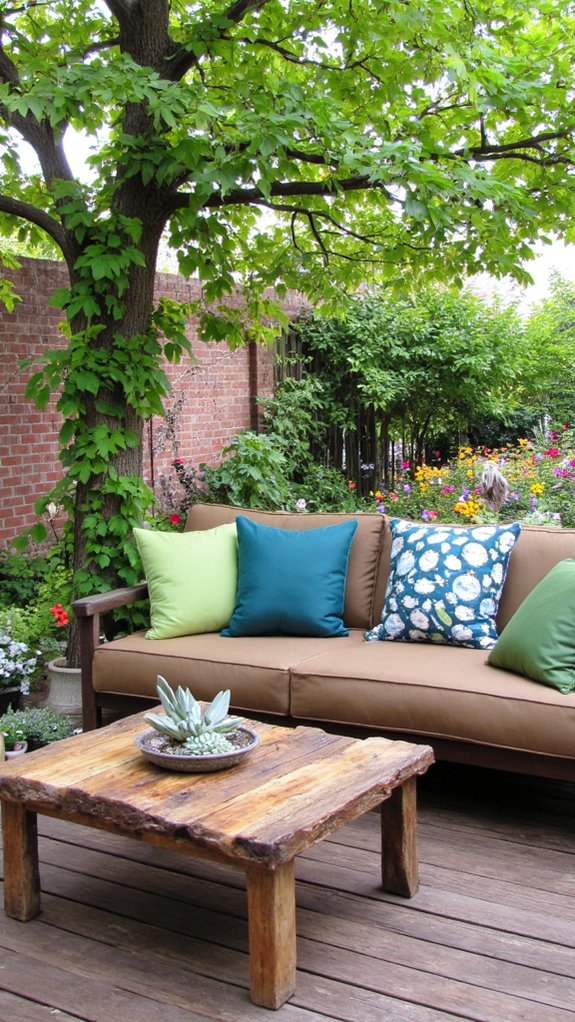 cozy natural outdoor oasis