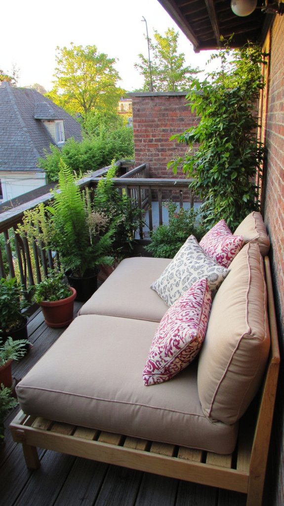 cozy outdoor inspired apartment sofas