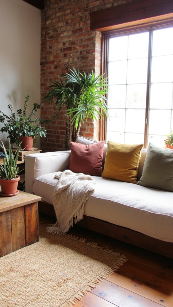 cozy outdoor inspired indoor sofas