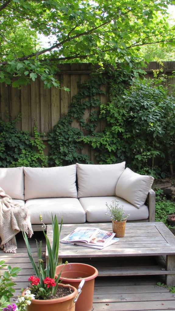 cozy outdoor living space