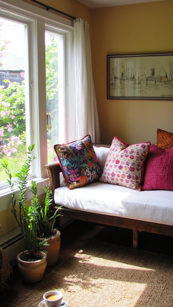 cozy outdoor style sunroom sofas