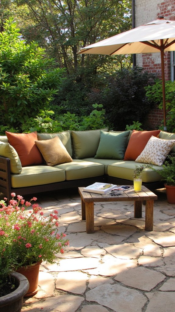 cozy outdoor u shape sofa