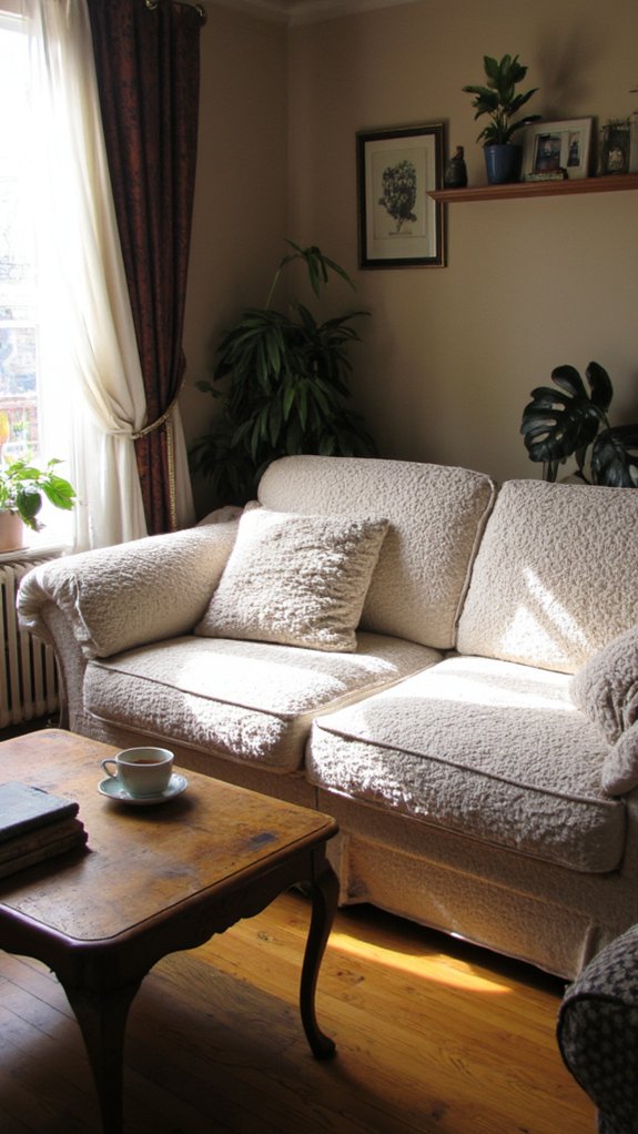 cozy plush deep seating