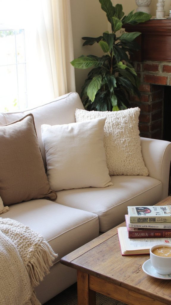 cozy reading nook setup