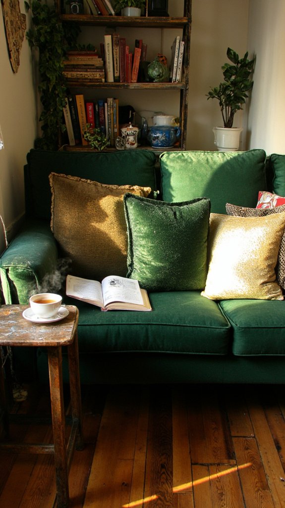 cozy retreat with books