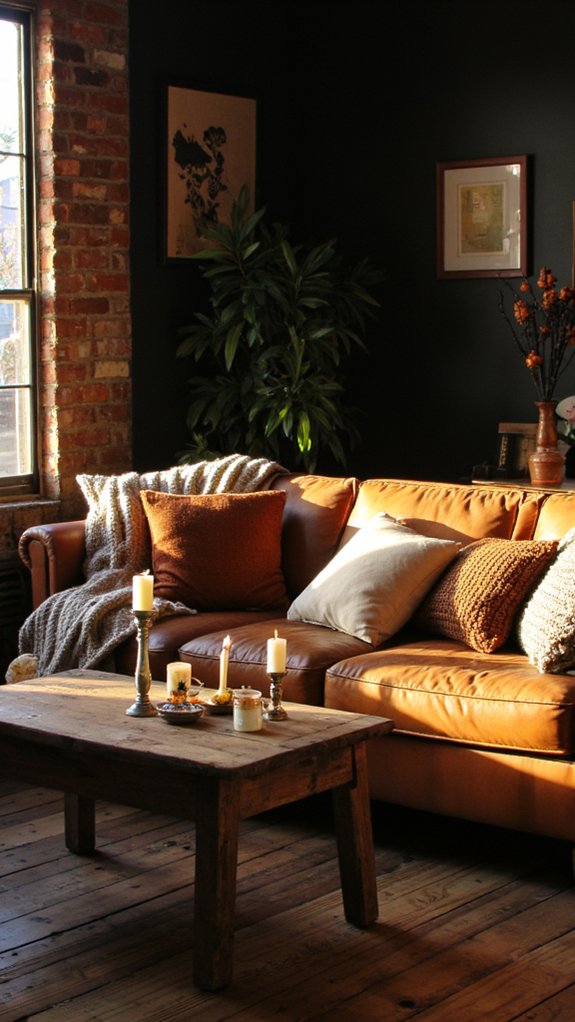 cozy retreat with candles