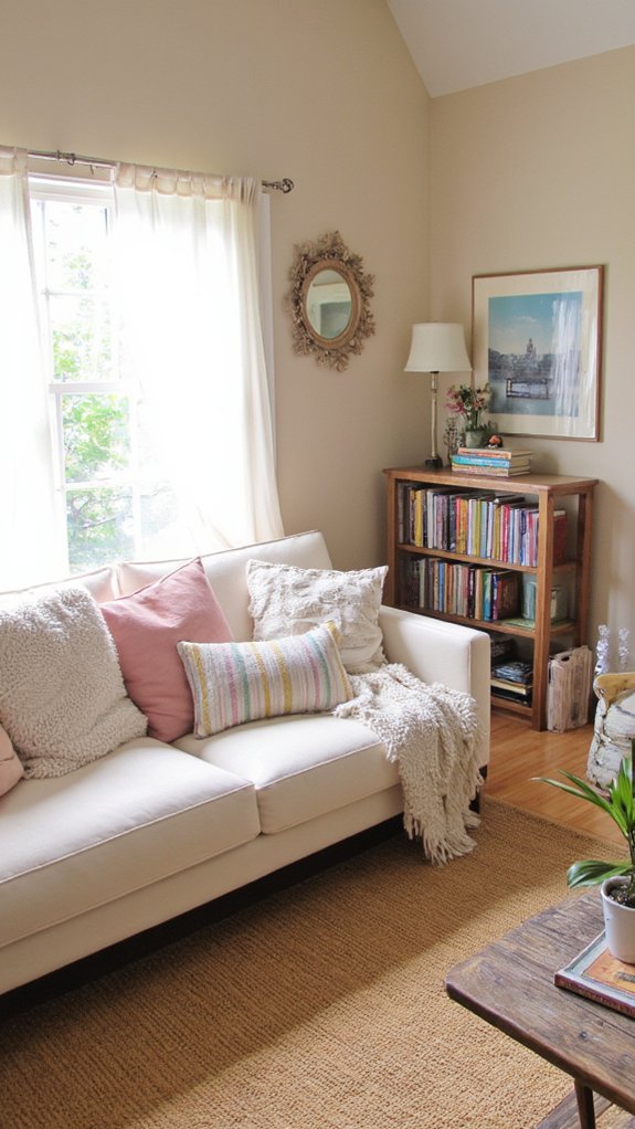 cozy rug enhances warmth