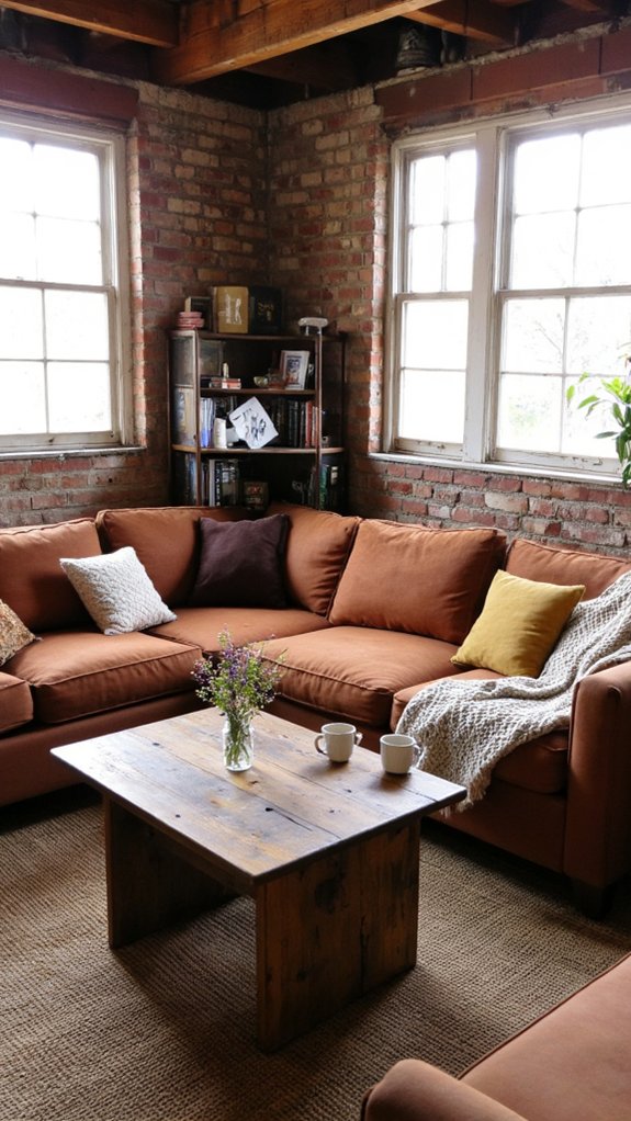 cozy rustic gathering space