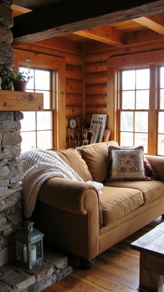 cozy rustic retreat sofa