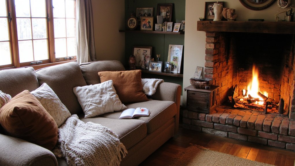21 Cozy Sofa Ideas Near the Fireplace for a Warm Gathering Spot cozy sofa fireplace arrangements