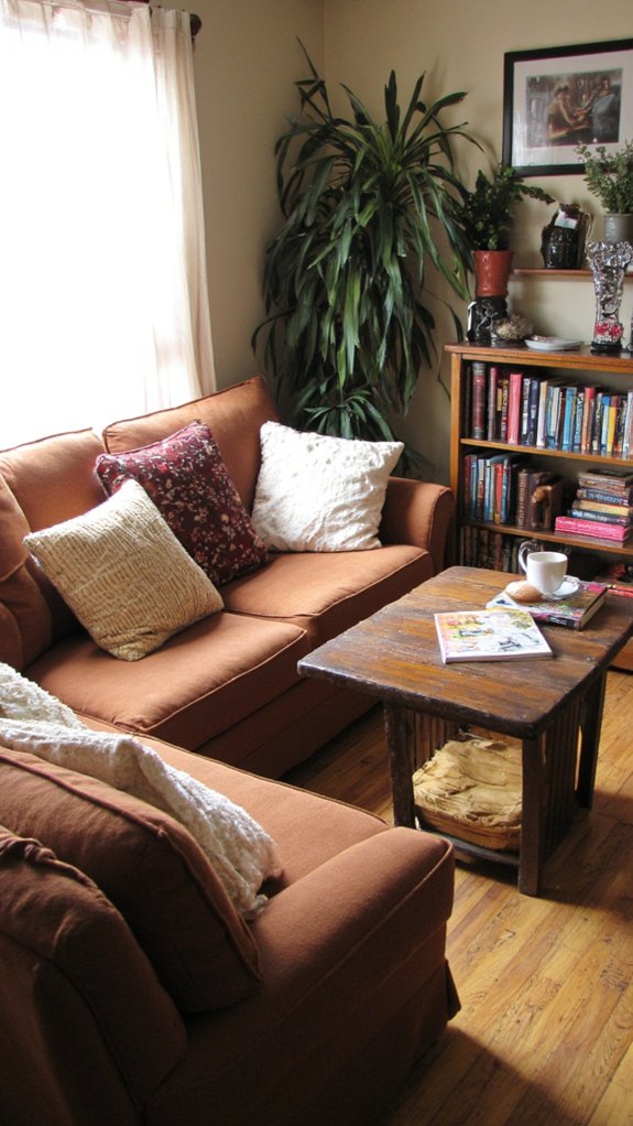 cozy stylish reading nook