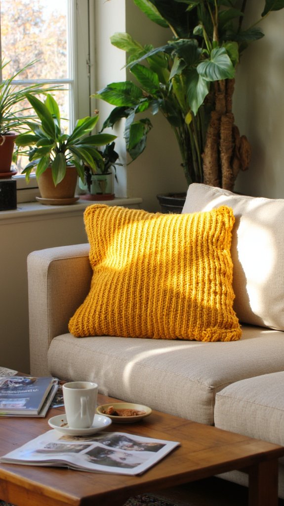 cozy textured inviting pillows