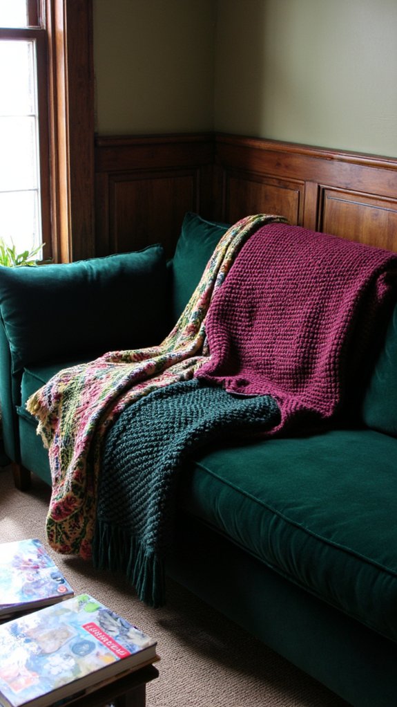 cozy throw blanket combination