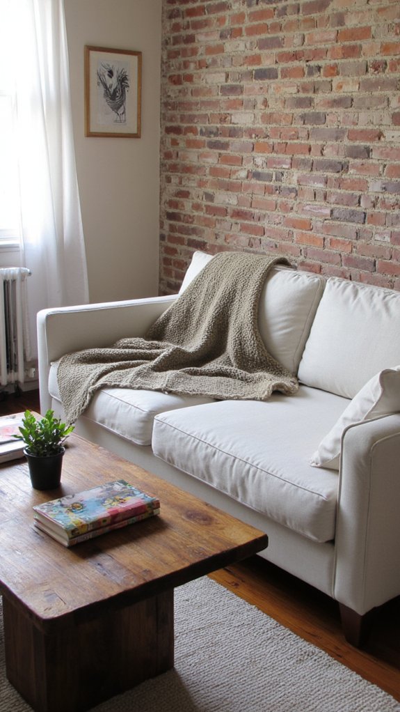 cozy throw blanket styling