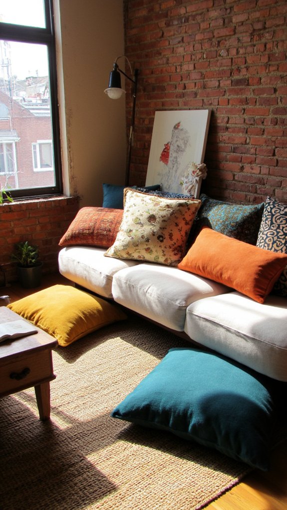 cozy versatile floor cushions