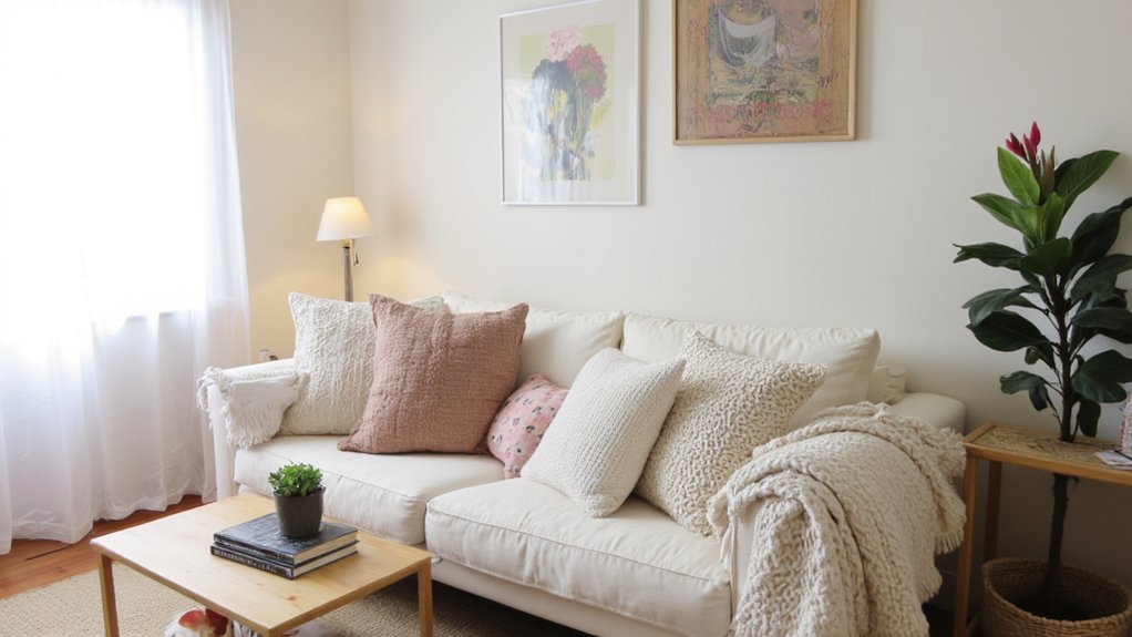 cream sofa living room ideas