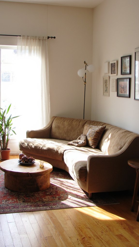 curved sofas enhance comfort