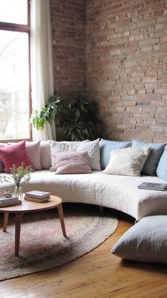 curved sofas enhance relaxation