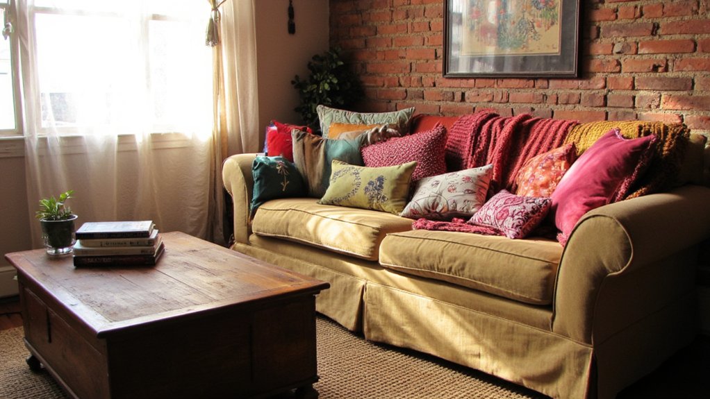 cushion layering for sofas