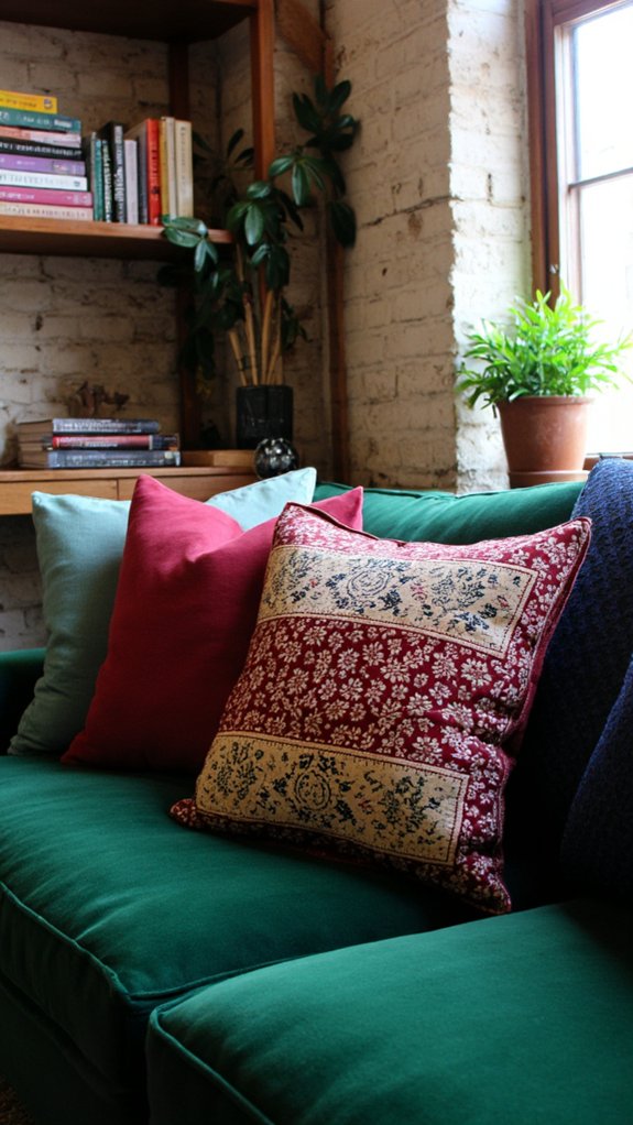 cushions as artistic accents