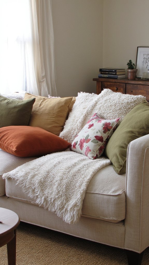 cushions create defined spaces