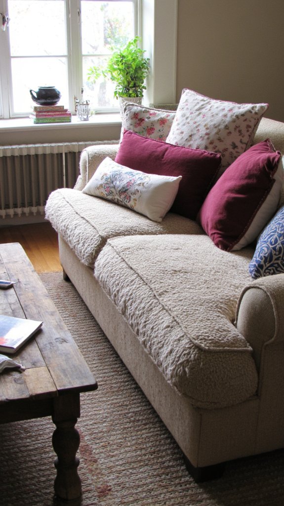 cushions enhance sofa height