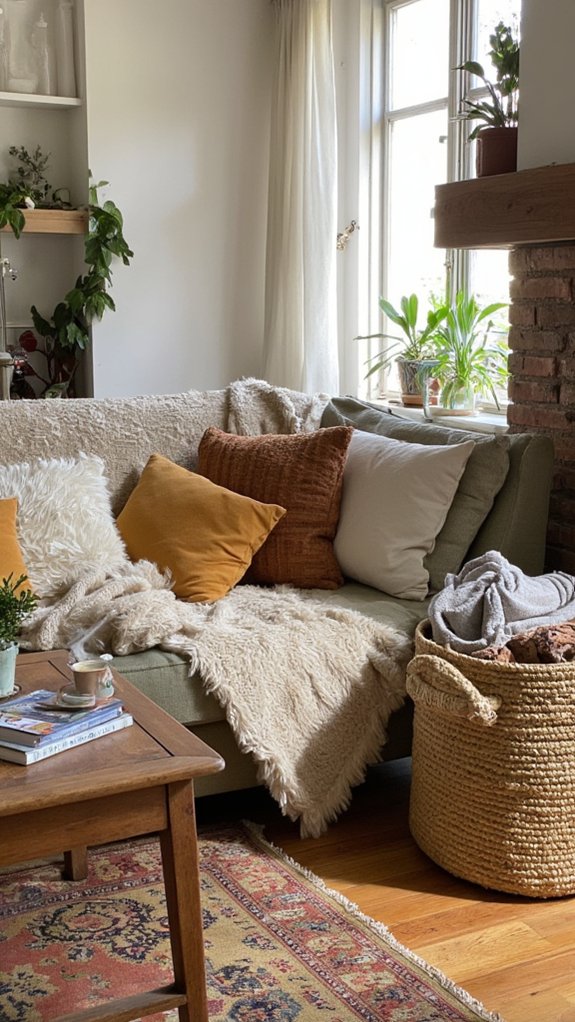 decorative baskets enhance decor