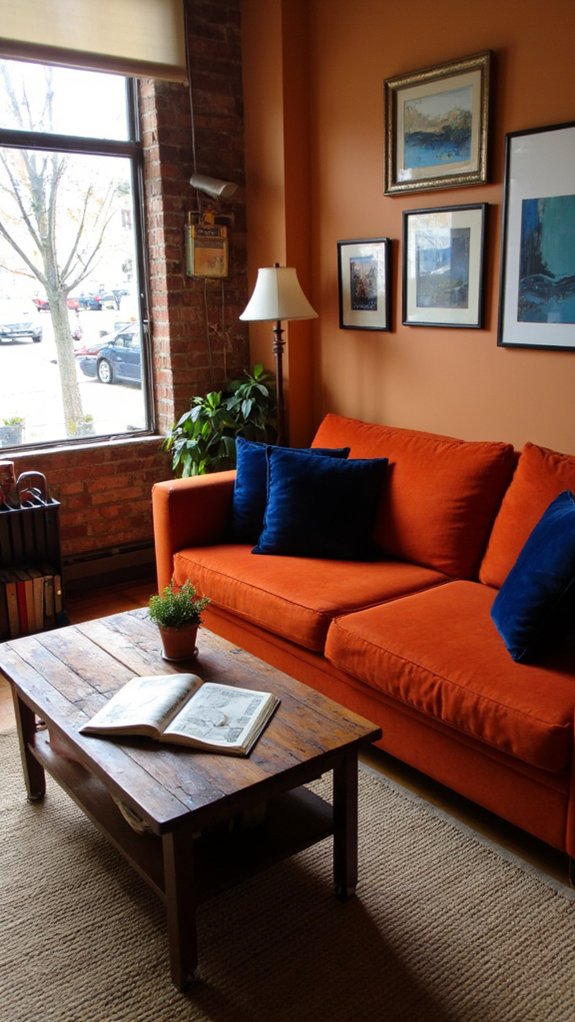 deep blues enhance warmth