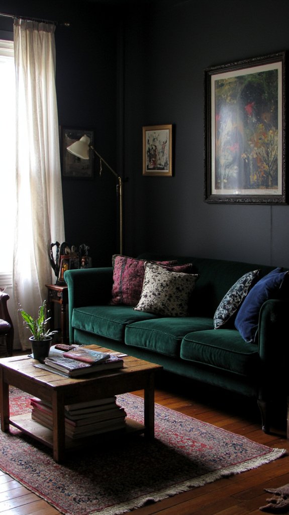 deep colors luxurious atmosphere