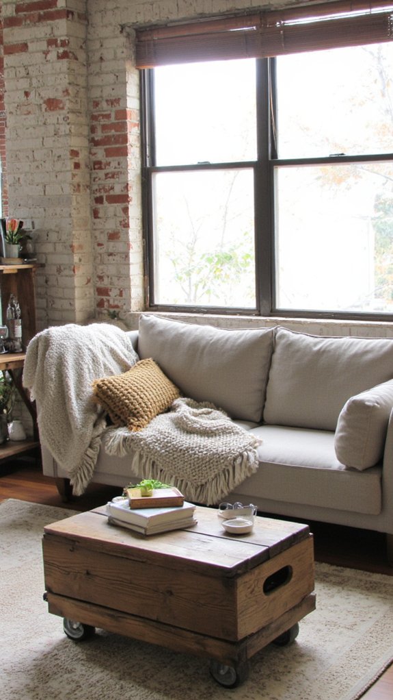 defined areas with sofas