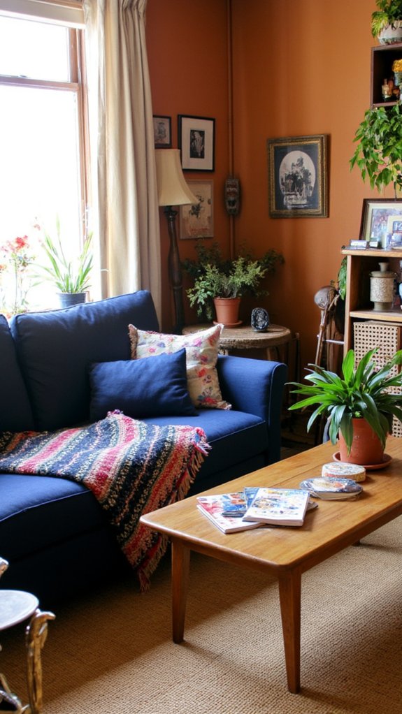 durable navy sofa solution