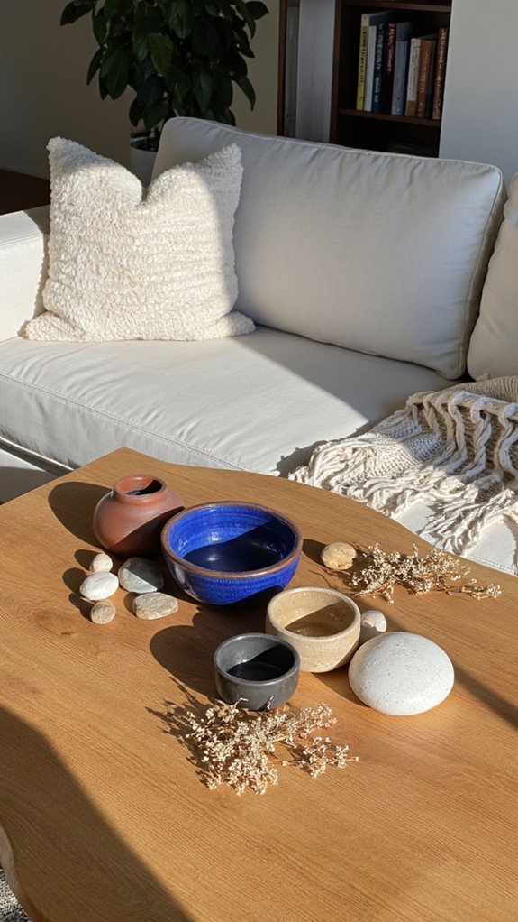 dynamic decorative bowl arrangement