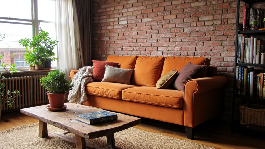 earthy sofa styling ideas