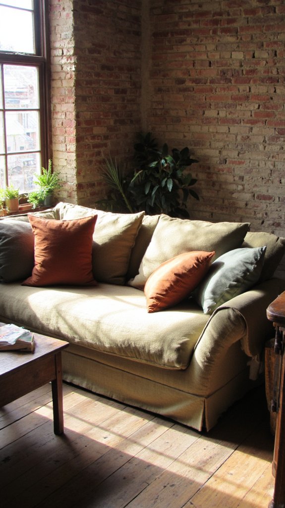 earthy toned linen comfort